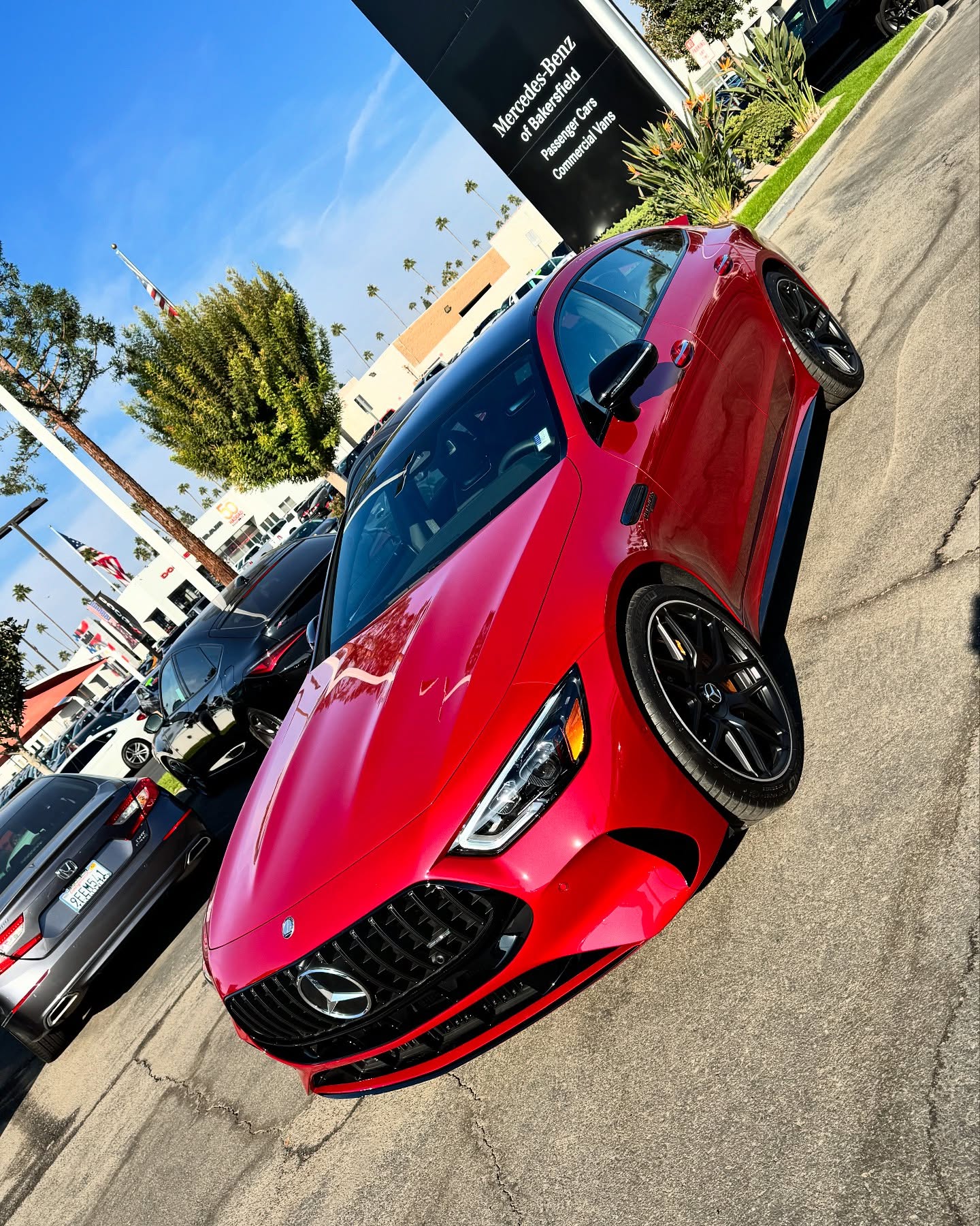 The 2024 Mercedes-AMG GT 63 S E Performance is a plug-in hybrid supercar combining a twin-turbo V8 engine with a powerful rear-mounted electric motor. This powertrain makes it the most powerful production car ever produced by AMG.